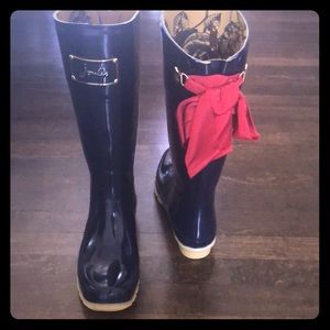 LIKE NEW Joules rain boots